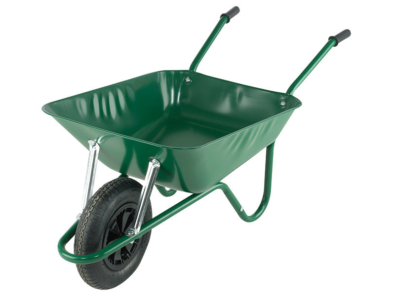 Boxed 85L Green Easi-Load Builder's Wheelbarrow, Walsall