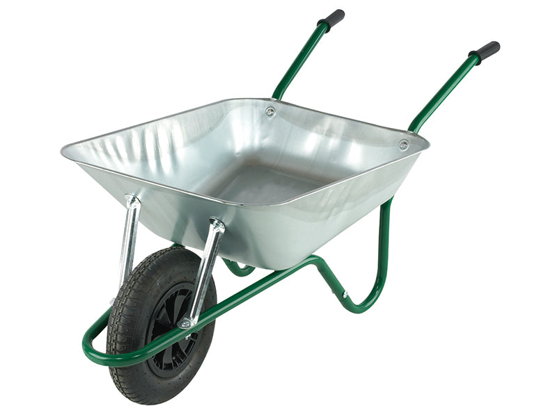 Boxed 85L Galvanised Easi-Load Builder's Wheelbarrow, Walsall