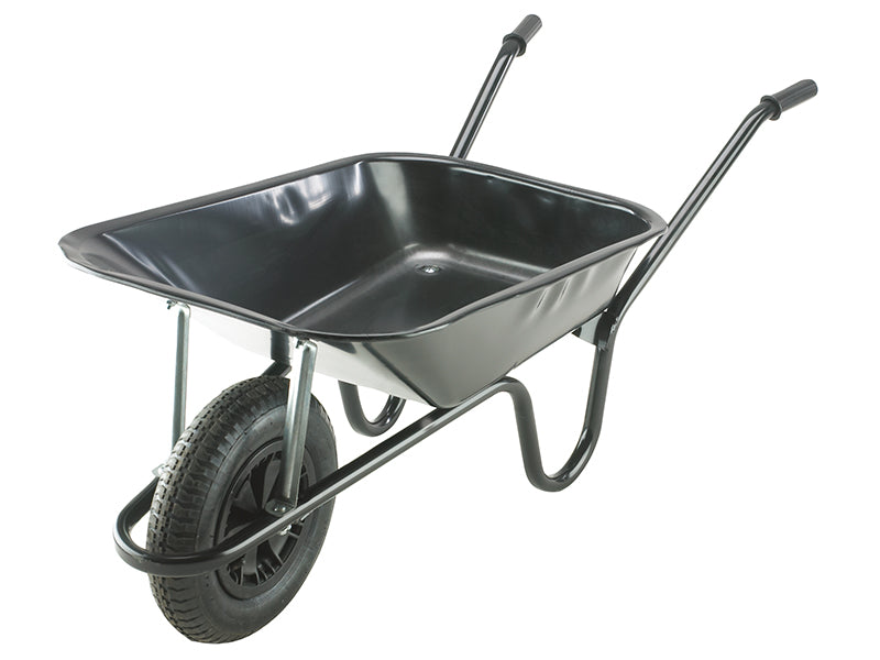 85L Black Contractor Heavy-Duty Builder's Wheelbarrow, Walsall