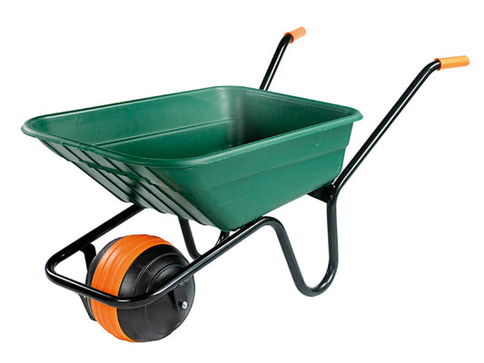 90L Green Polypropylene Wheelbarrow - Duraball, Walsall