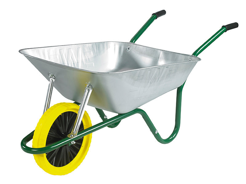 85L Galvanised Easi-Load Builder's Wheelbarrow - Puncture Proof, Walsall