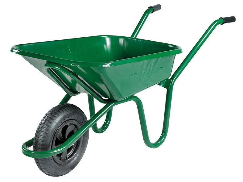 90L Green Heavy-Duty Endurance Wheelbarrow, Walsall