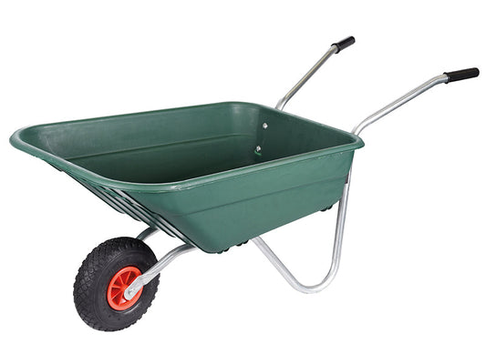 90L Green Polypropylene Rosemoor Garden Wheelbarrow, Walsall