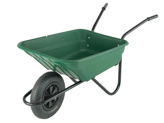 90L Green Polypropylene Wheelbarrow, Walsall