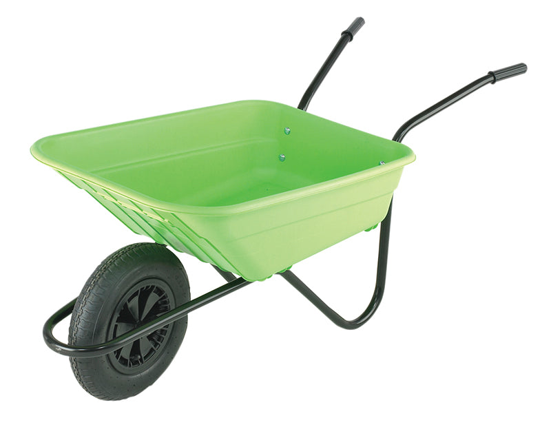 90L Lime Polypropylene Wheelbarrows, Walsall