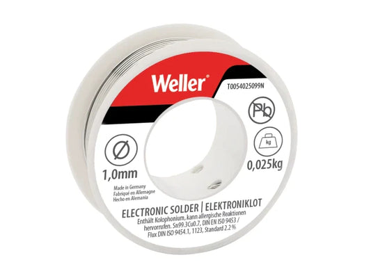 Electronic Lead-Free Solder Sn99 Cu3, 1mm 25g, Weller