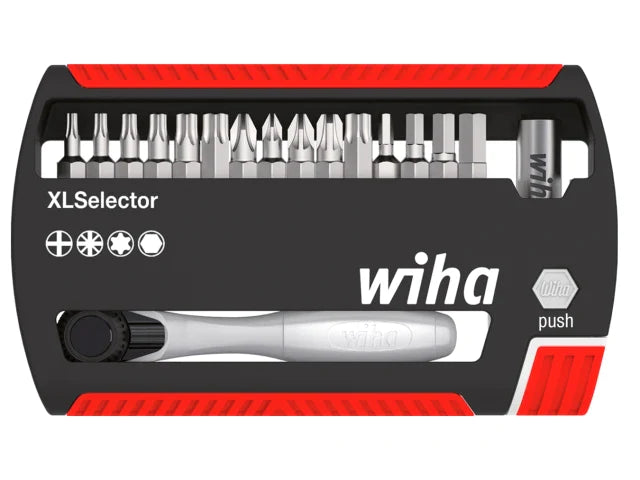 XLSelector Ratchet Bit Set, 17 Piece, Wiha