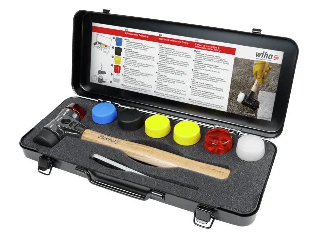 Assorted Hammer Face Set, 9 Piece, Wiha