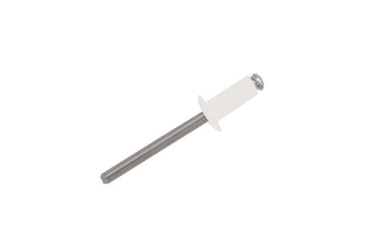 2.4 Aluminium / Steel Dome Head RAL 9016 White JRP Rivets, Morgans OJ