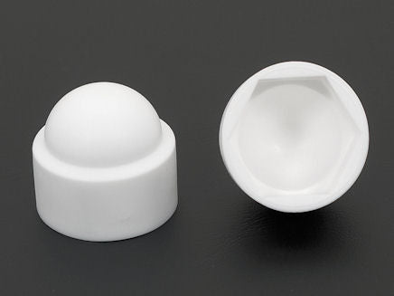White Plastic Cover Cap. Suitable for Nuts or Bolts., Morgans OJ
