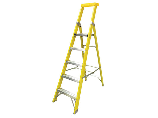 GRP Platform Steps, Platform Height 1.18m 5 Rungs, Zarges