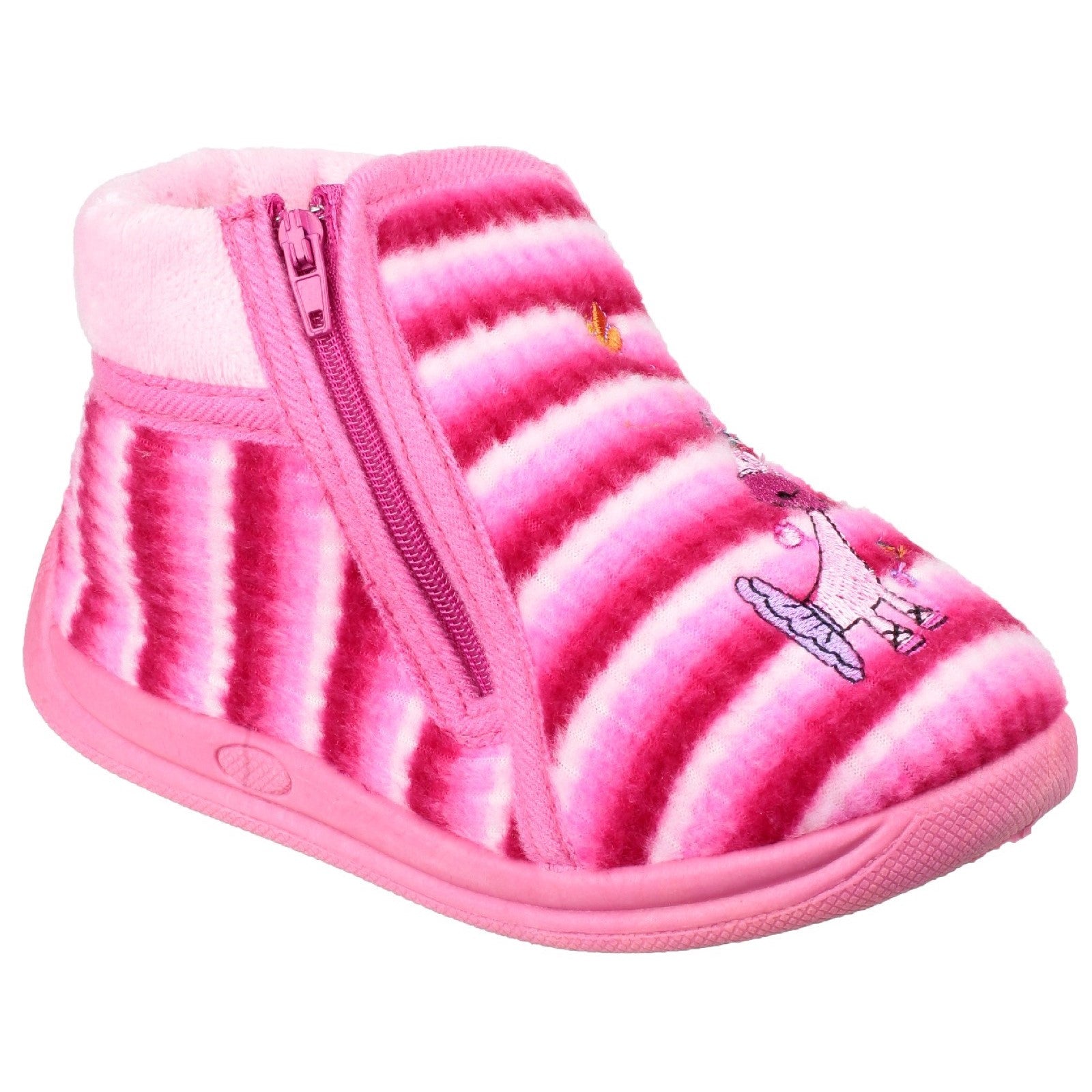 Safari Zip Up Bootie Slipper, Mirak