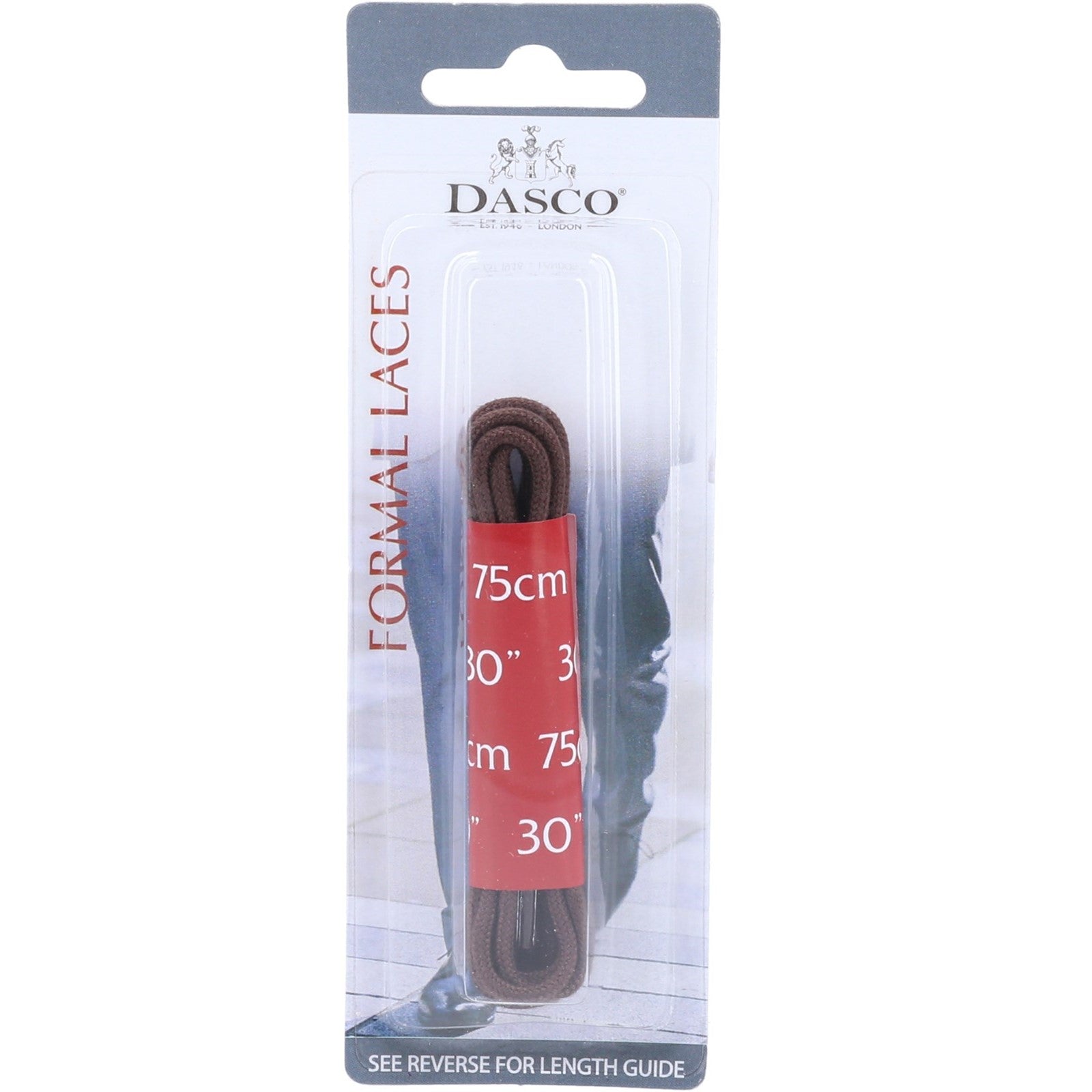 75cm Round Shoe Lace 6 Pack, Dasco