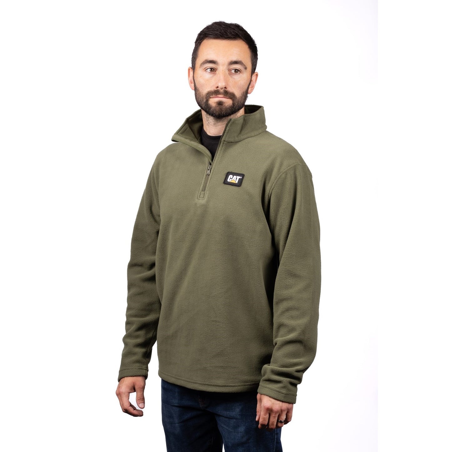 Cat Microfleece Quarter Zip, Caterpillar